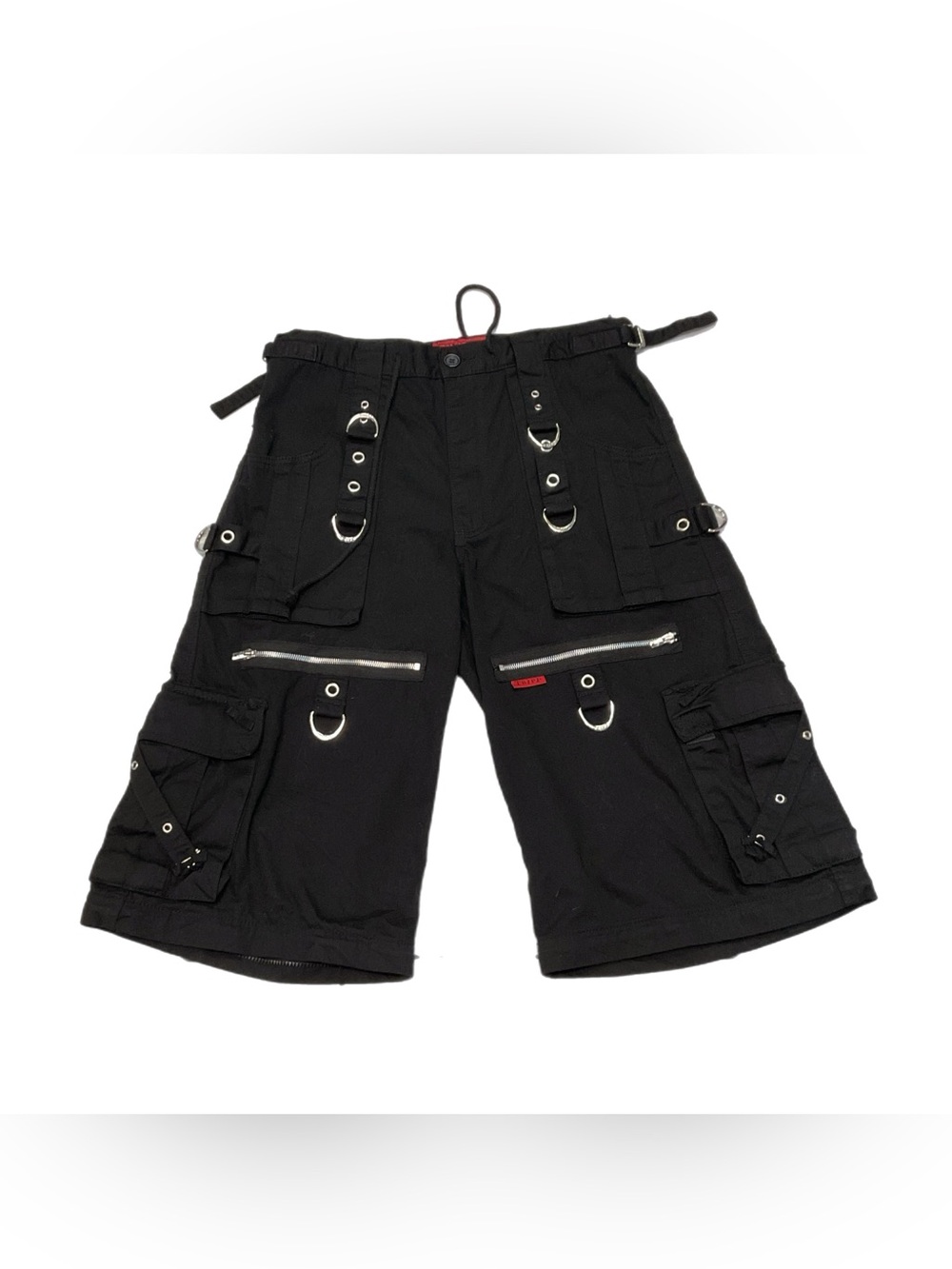 Tripp NYC Black Bondage Cargo Shorts